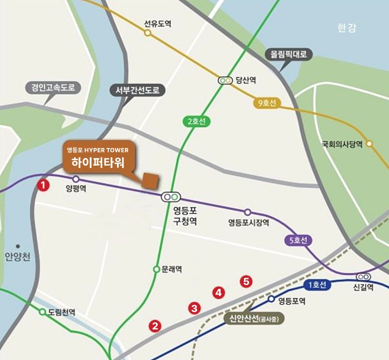 영등포하이퍼타워 위치 및 개발도